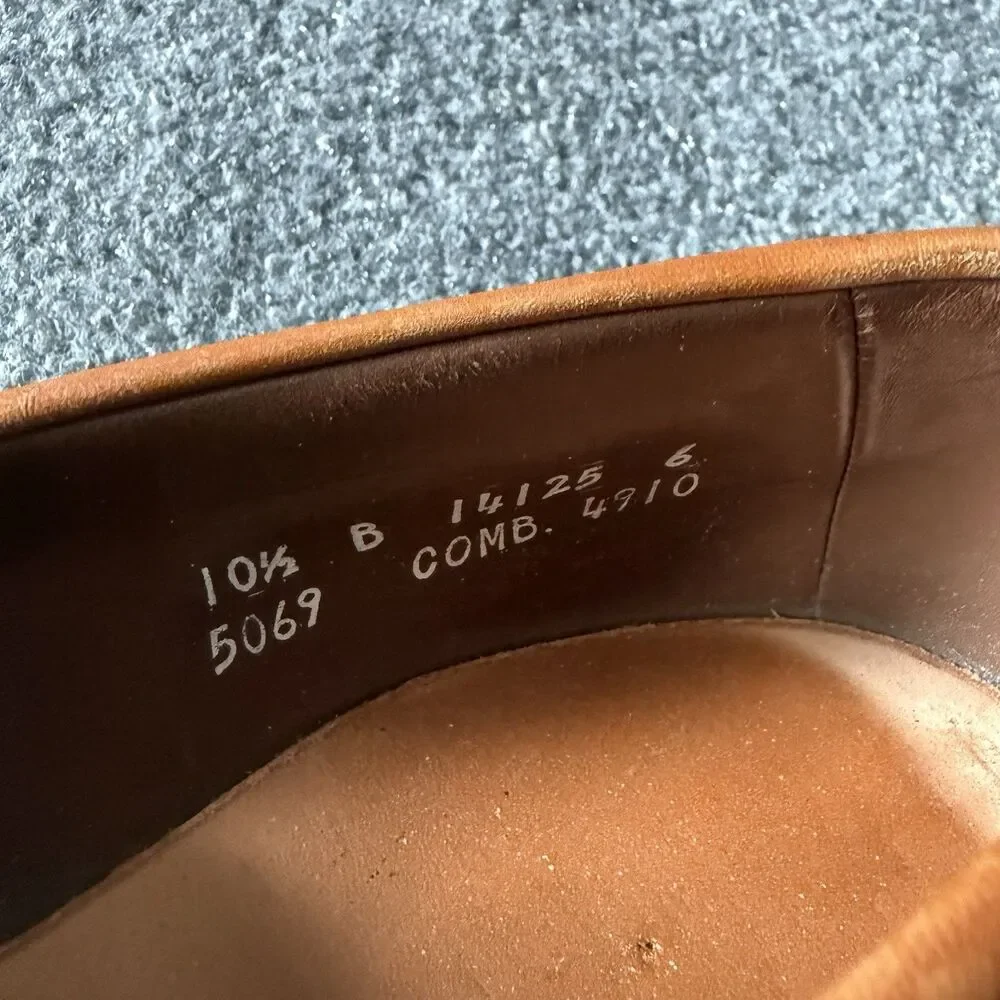 Allen Edmonds Bridgeton 5069 Brown Leather Tassel Loafers Slip-On 10.5 B USA